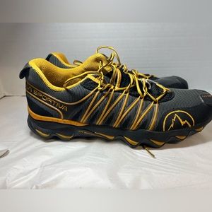 La Sportiva Quantum Trail Running Shoe - Men's-12 US-Black/Yellow